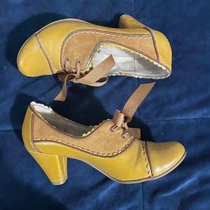 Yellow heels by Chelsea Crew (UK 37/ US 6.5)
